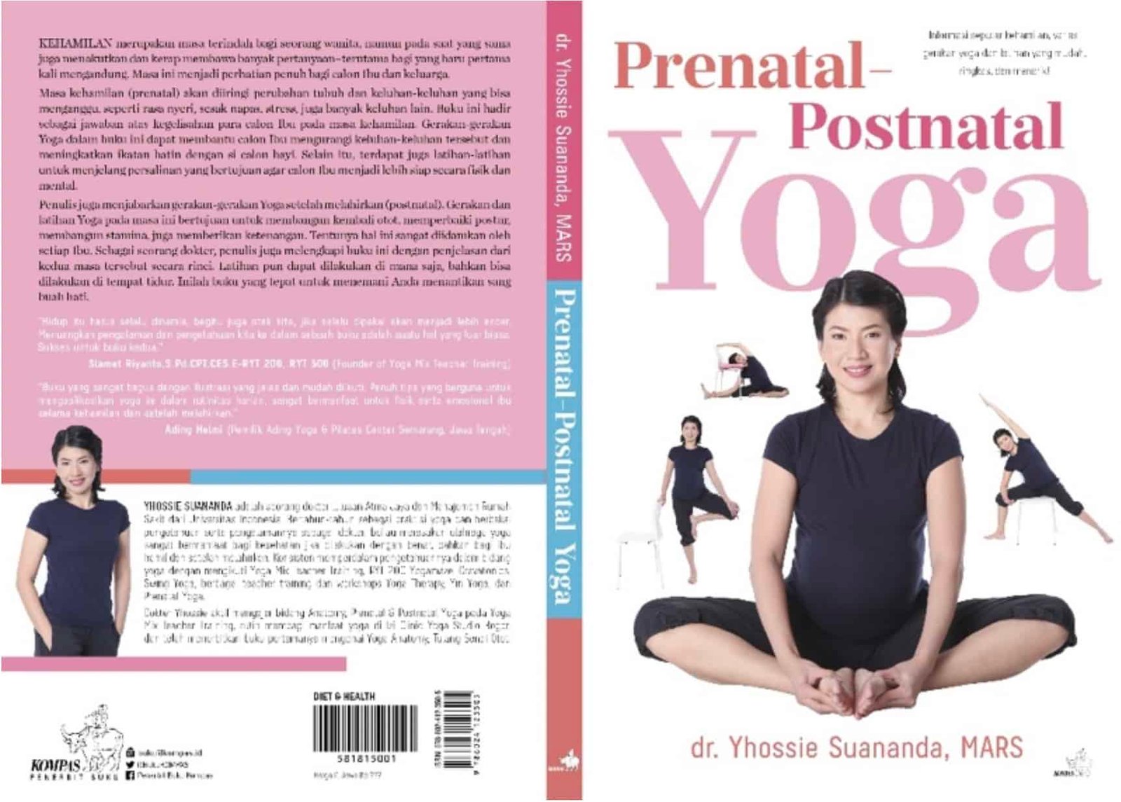 buku prenatal postnatal yoga 2018 yhossie suanada