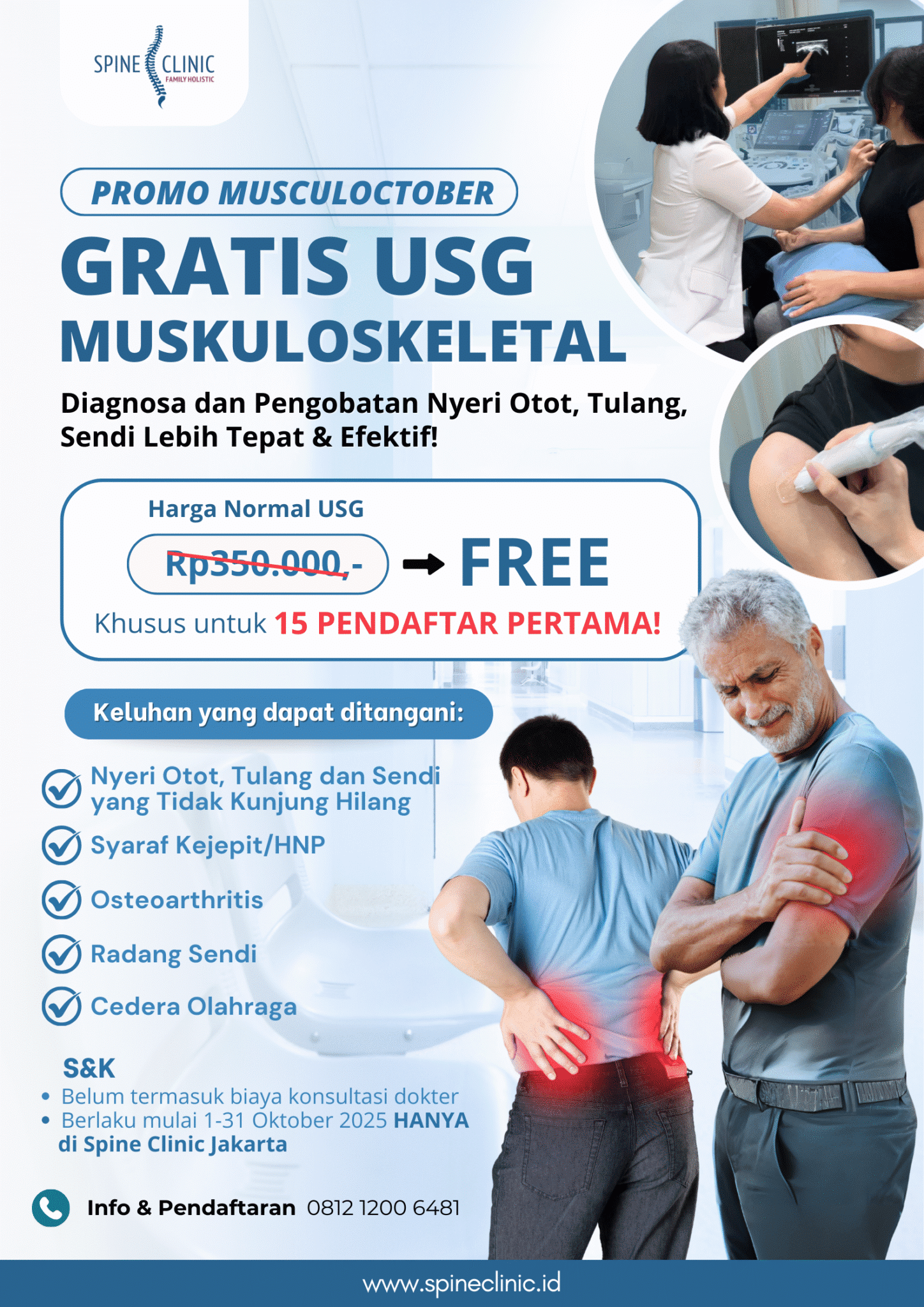 promo spine clinic oktober 2025