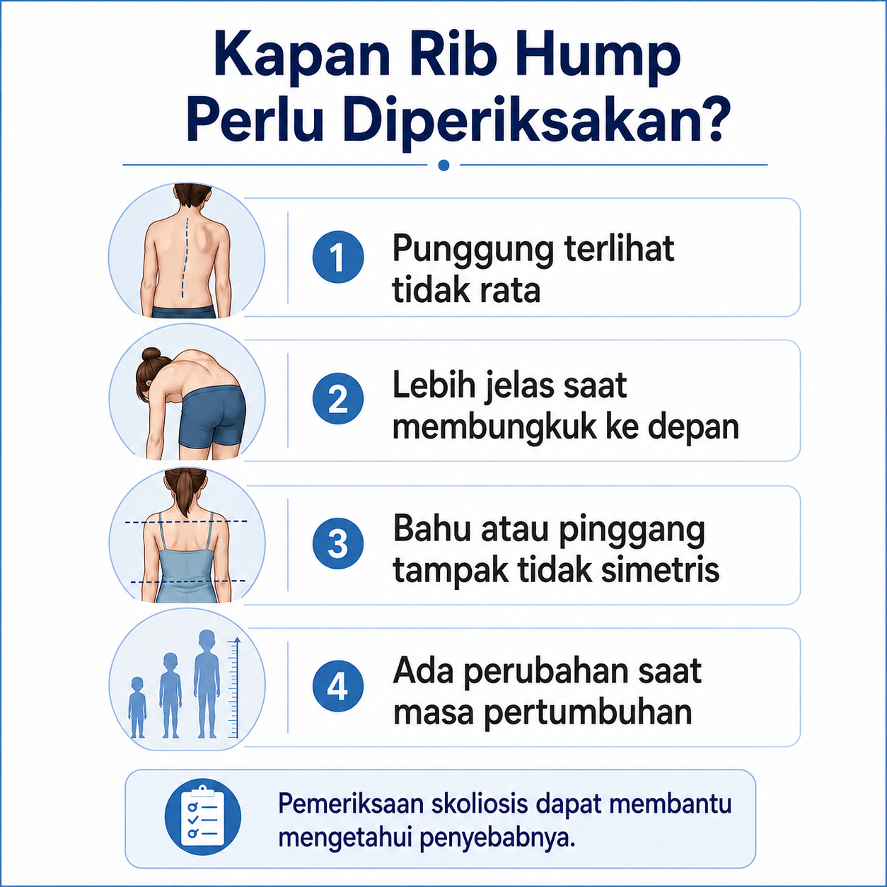 kapan rib hump harus diperiksa