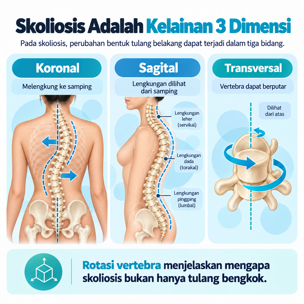 bagaimana rotasi vertebra menjelaskan mengapa skoliosis bukan hanya tulang bengkok