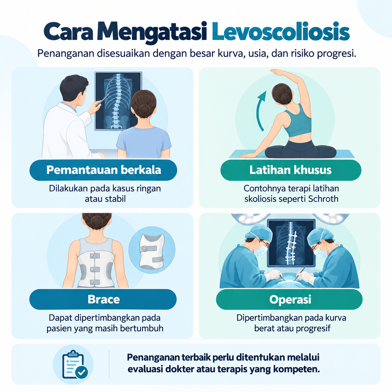 cara mengatasi levoscoliosis